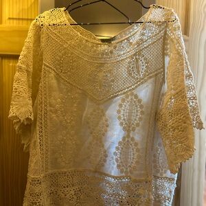 Elegant Cream Lace Blouse